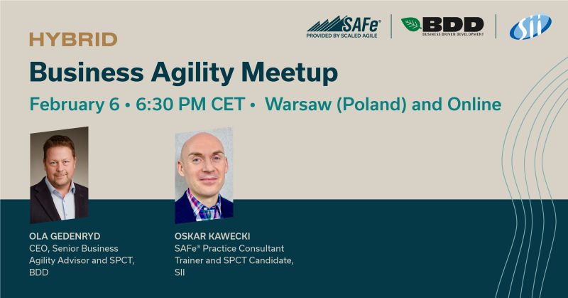 Business Agility Training and Meetup in Warsaw